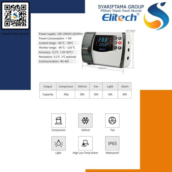 Elitech ECB-1000PLUS Wireless Digital Temperature Control 100-250V